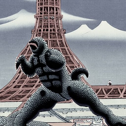 東京タワーとゴジラosatokyo